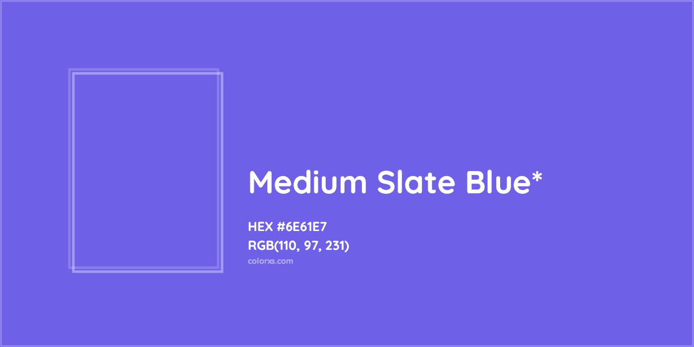 HEX #6E61E7 Color Name, Color Code, Palettes, Similar Paints, Images