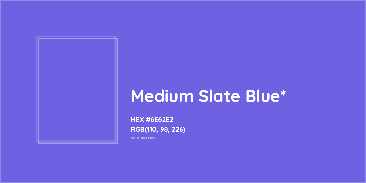 HEX #6E62E2 Color Name, Color Code, Palettes, Similar Paints, Images