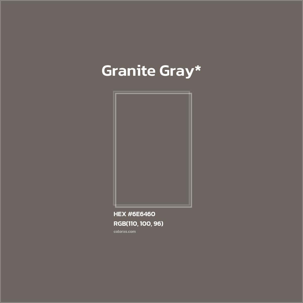 HEX #6E6460 Color Name, Color Code, Palettes, Similar Paints, Images