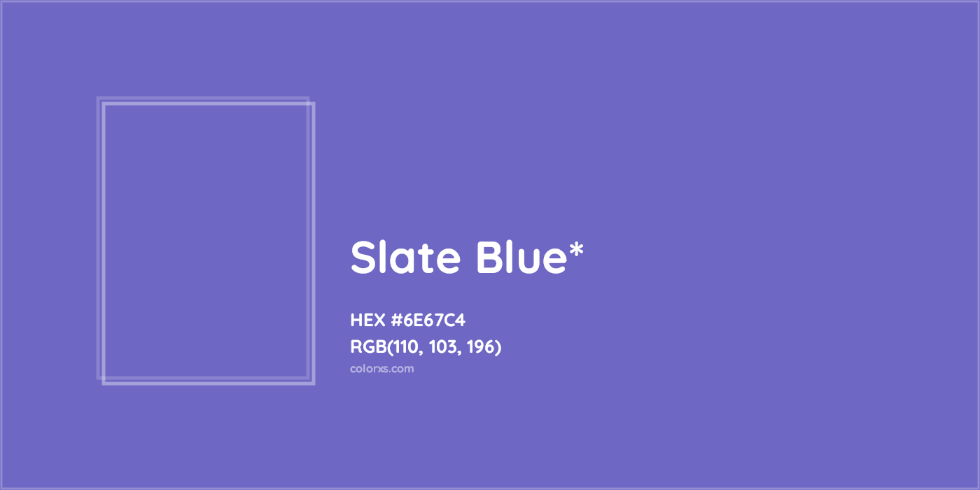 HEX #6E67C4 Color Name, Color Code, Palettes, Similar Paints, Images