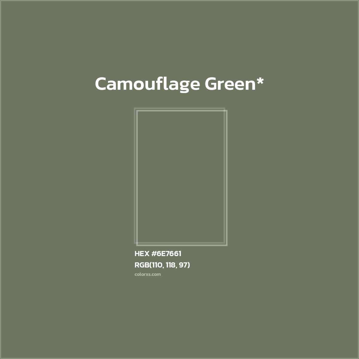 HEX #6E7661 Color Name, Color Code, Palettes, Similar Paints, Images