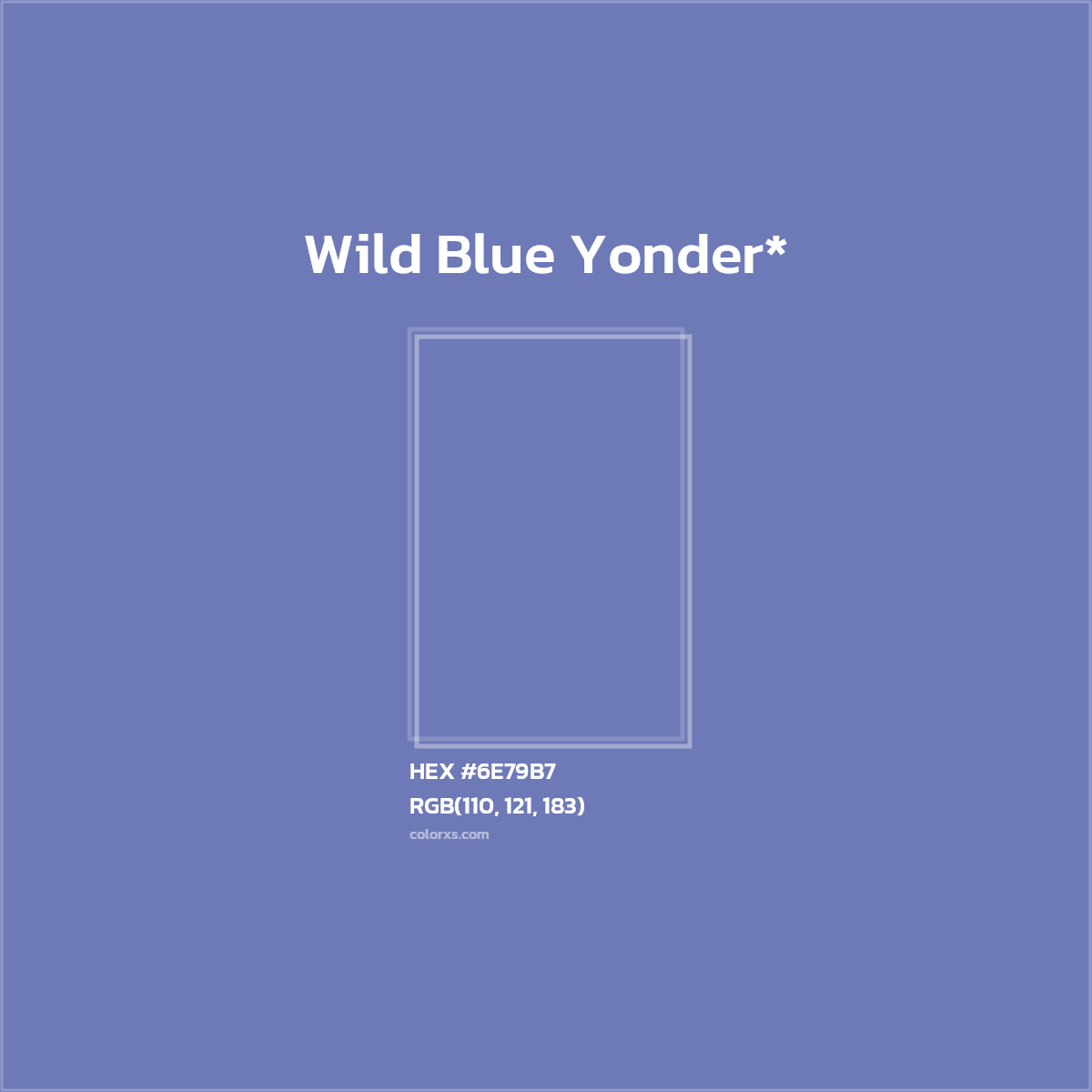 HEX #6E79B7 Color Name, Color Code, Palettes, Similar Paints, Images