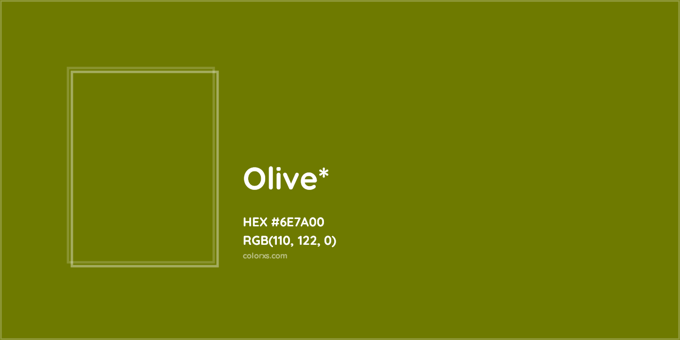 HEX #6E7A00 Color Name, Color Code, Palettes, Similar Paints, Images
