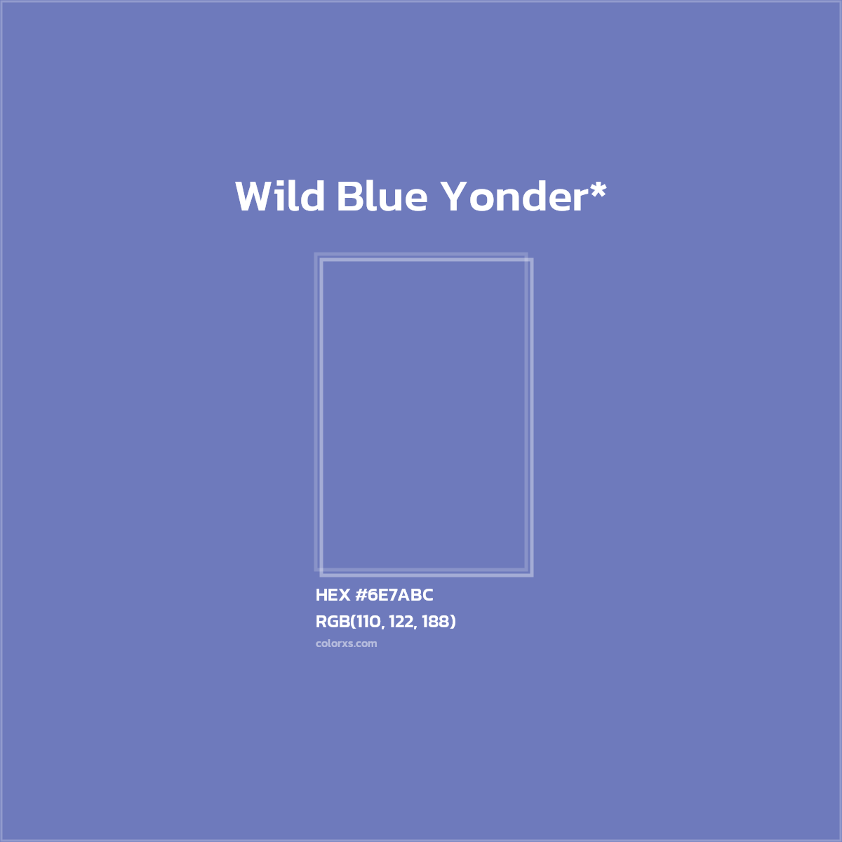 HEX #6E7ABC Color Name, Color Code, Palettes, Similar Paints, Images