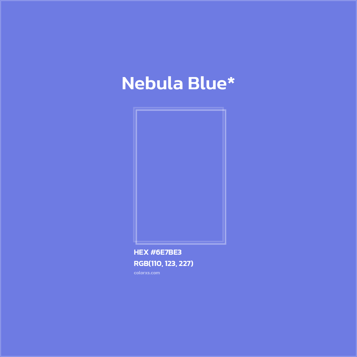 HEX #6E7BE3 Color Name, Color Code, Palettes, Similar Paints, Images