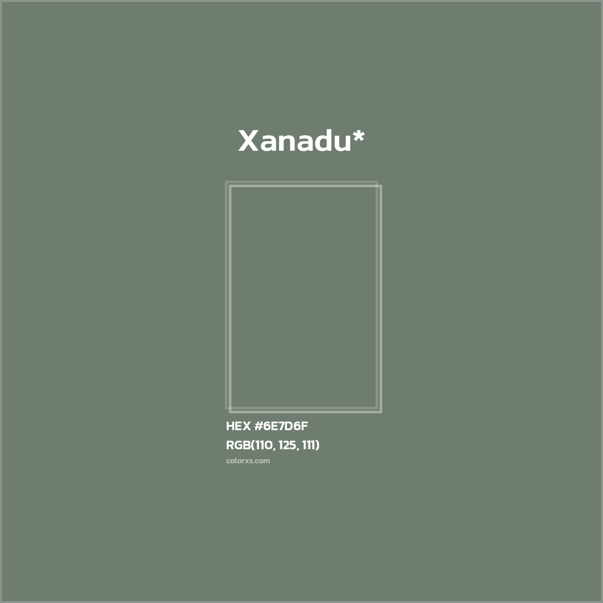 HEX #6E7D6F Color Name, Color Code, Palettes, Similar Paints, Images