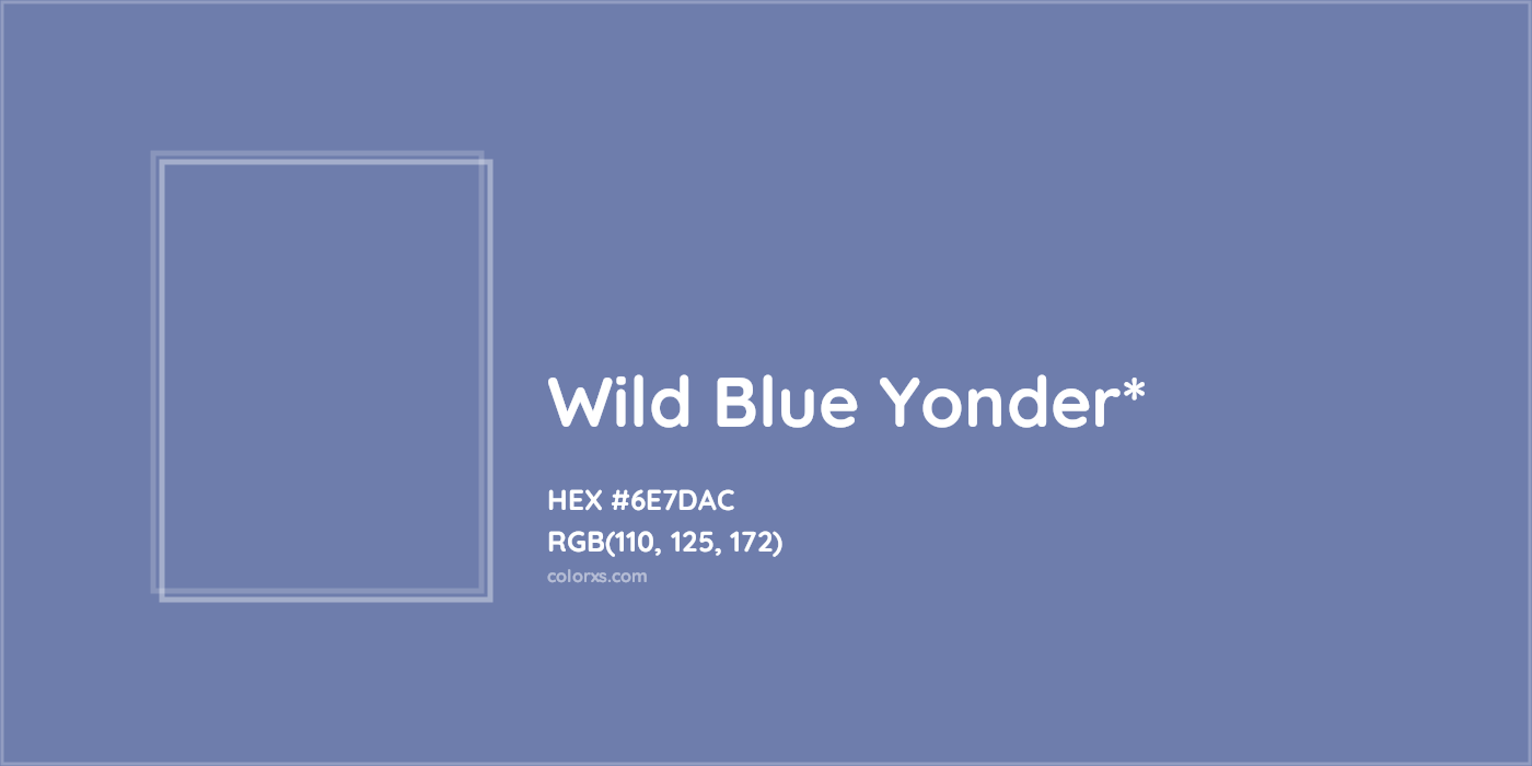 HEX #6E7DAC Color Name, Color Code, Palettes, Similar Paints, Images