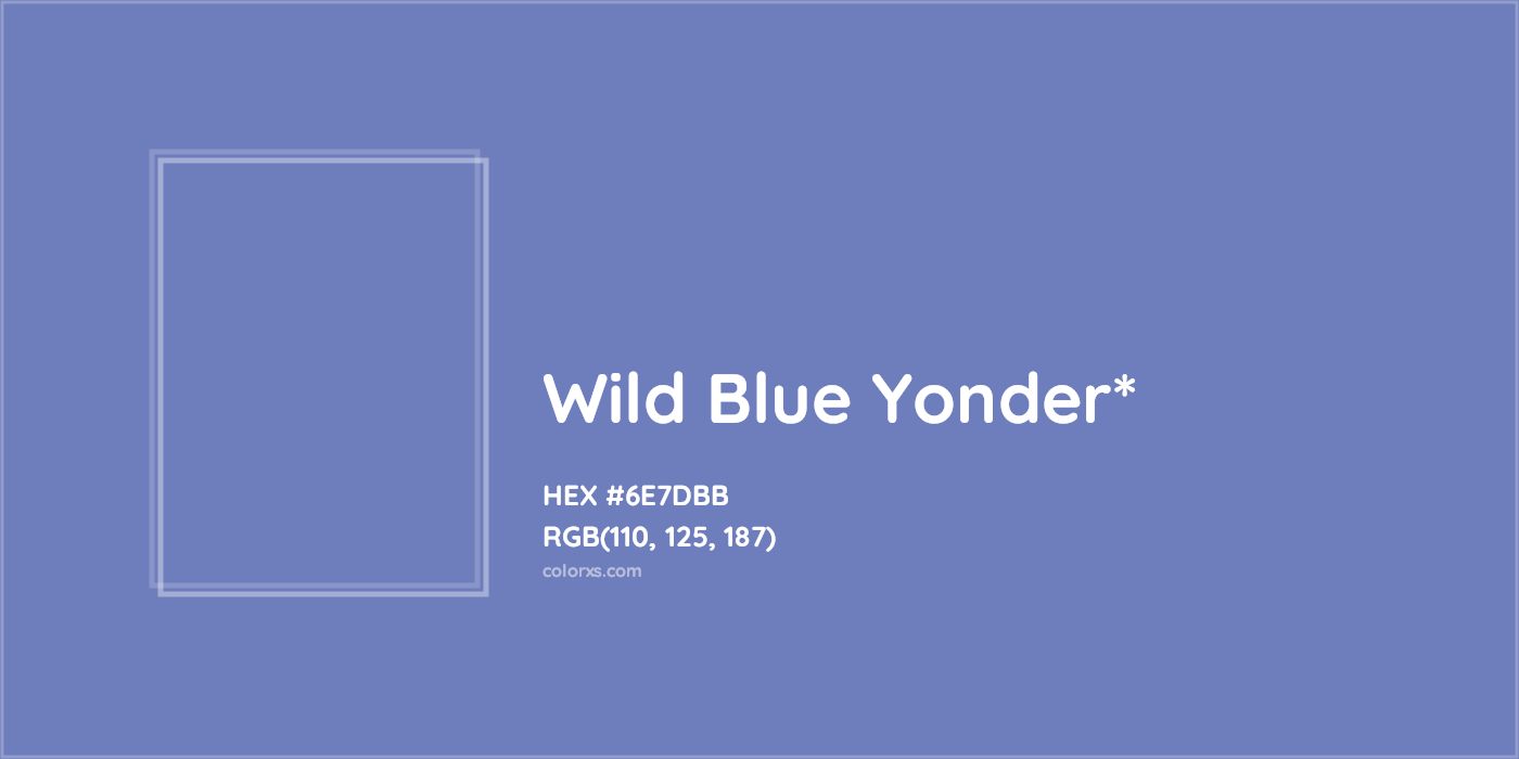 HEX #6E7DBB Color Name, Color Code, Palettes, Similar Paints, Images