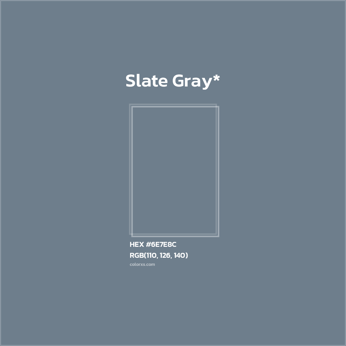 HEX #6E7E8C Color Name, Color Code, Palettes, Similar Paints, Images