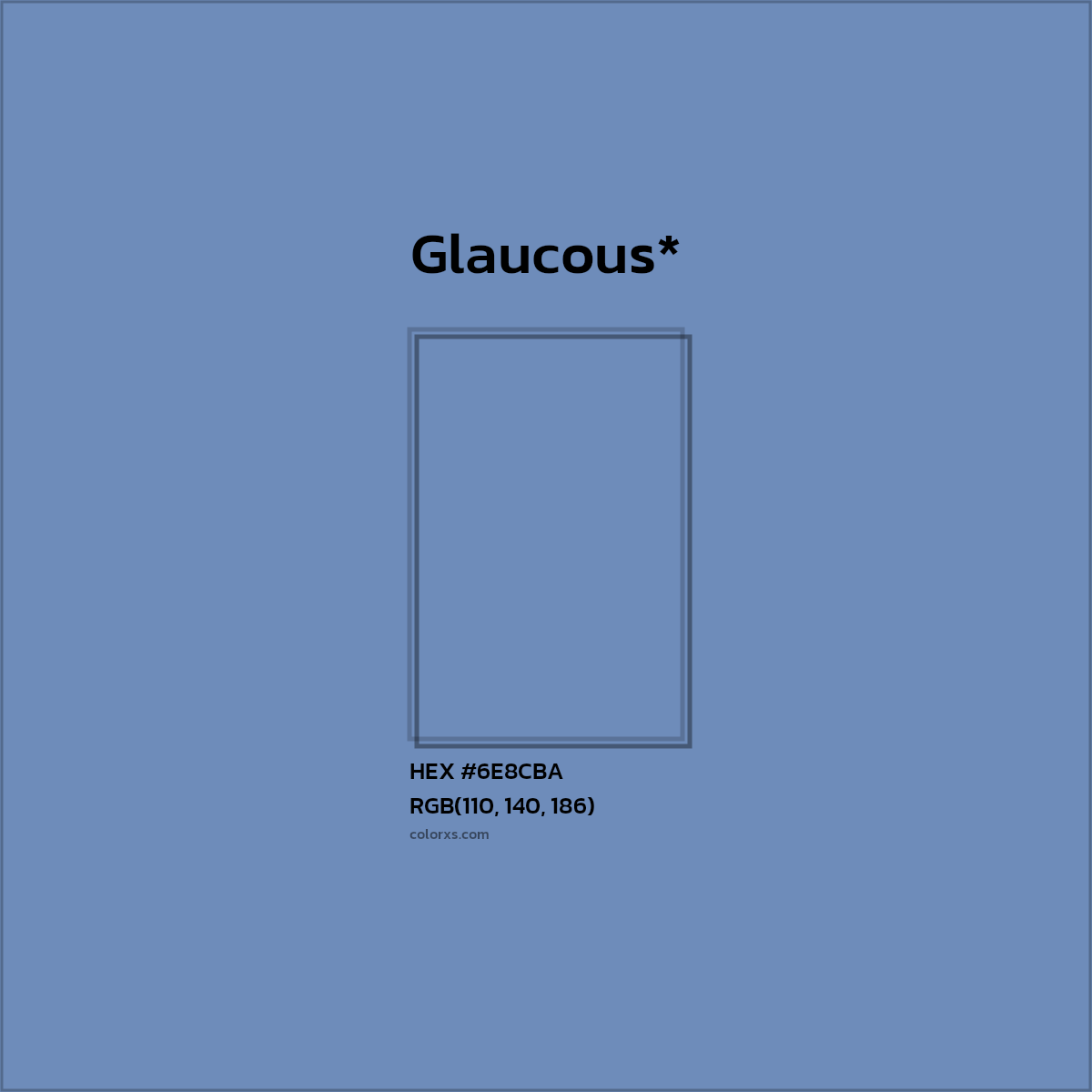 HEX #6E8CBA Color Name, Color Code, Palettes, Similar Paints, Images