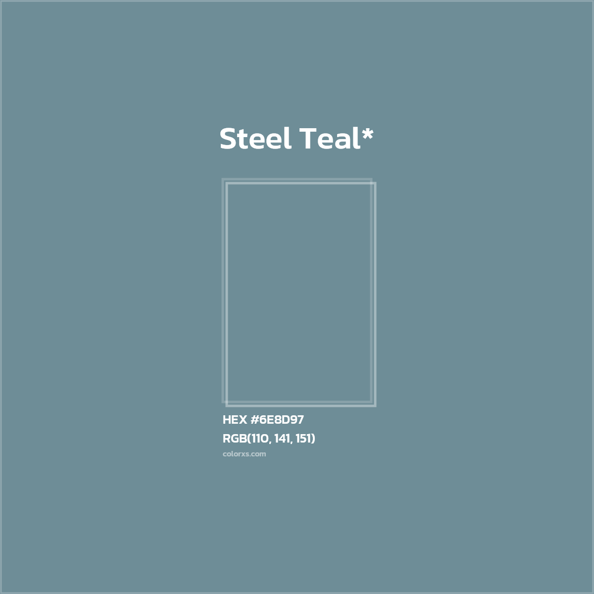 HEX #6E8D97 Color Name, Color Code, Palettes, Similar Paints, Images