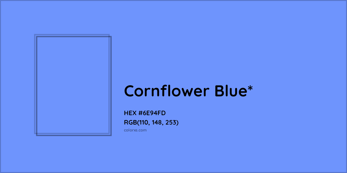 HEX #6E94FD Color Name, Color Code, Palettes, Similar Paints, Images