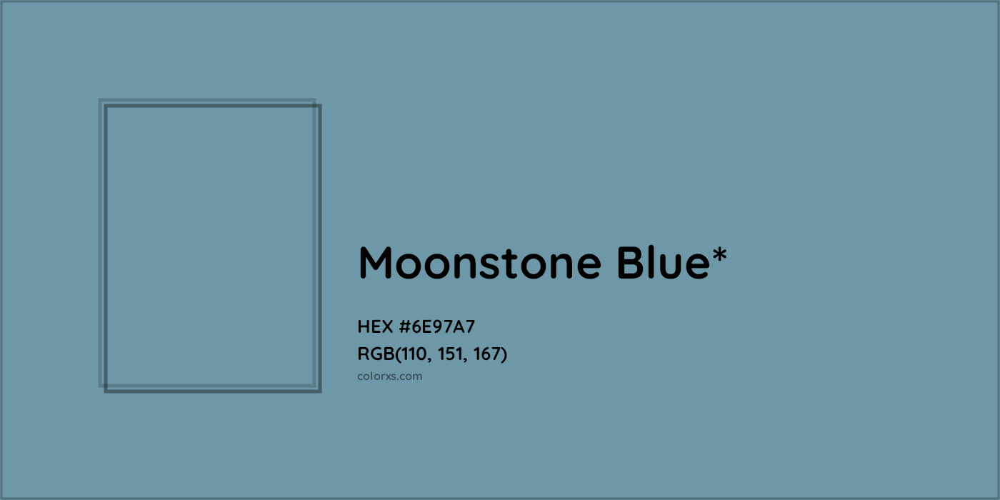 HEX #6E97A7 Color Name, Color Code, Palettes, Similar Paints, Images