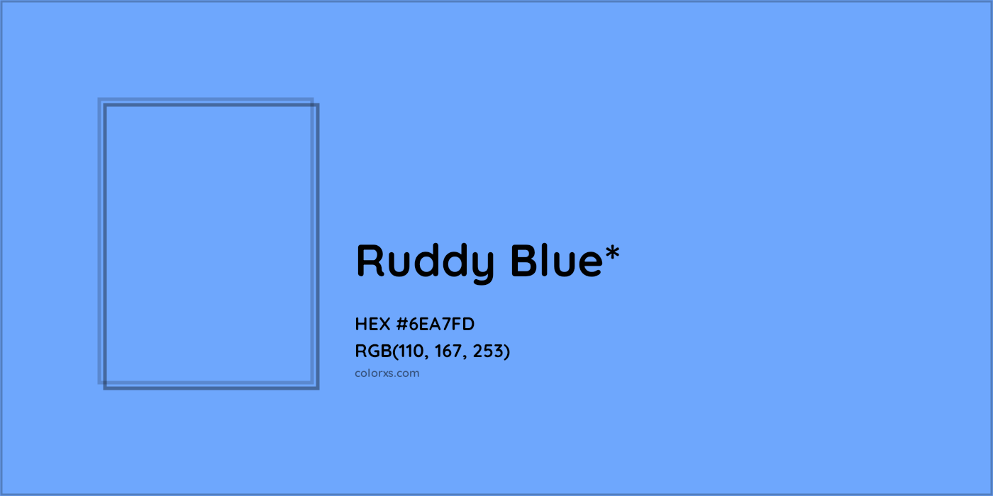 HEX #6EA7FD Color Name, Color Code, Palettes, Similar Paints, Images