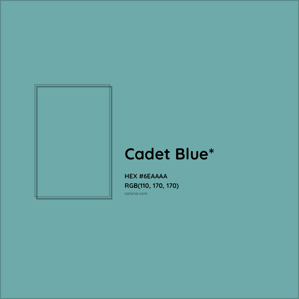 HEX #6EAAAA Color Name, Color Code, Palettes, Similar Paints, Images