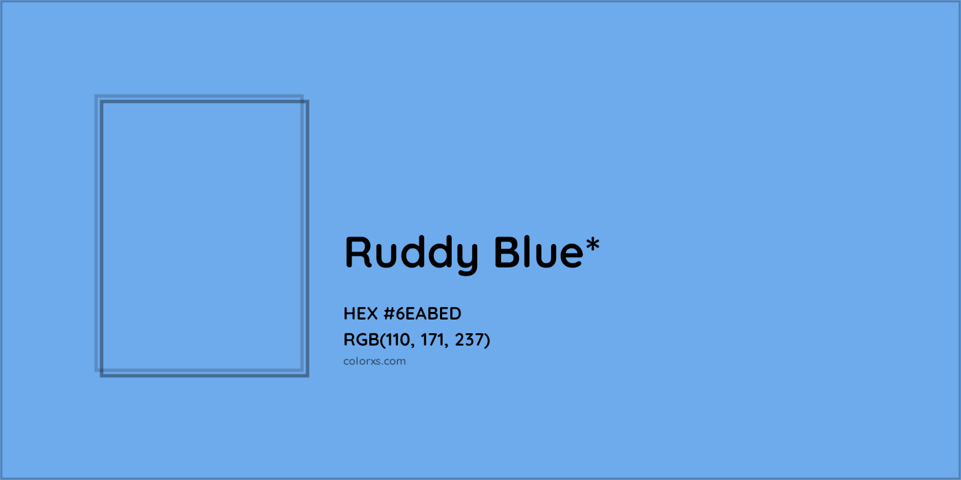 HEX #6EABED Color Name, Color Code, Palettes, Similar Paints, Images