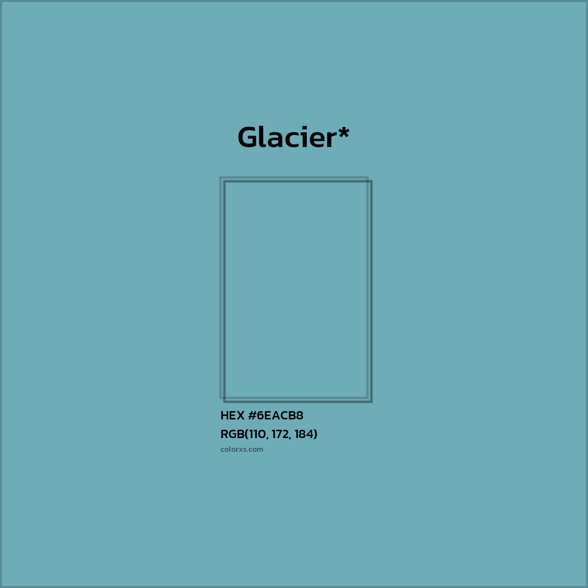 HEX #6EACB8 Color Name, Color Code, Palettes, Similar Paints, Images