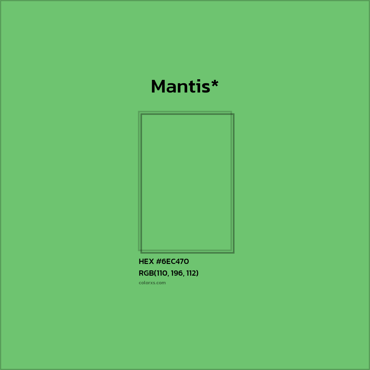 HEX #6EC470 Color Name, Color Code, Palettes, Similar Paints, Images