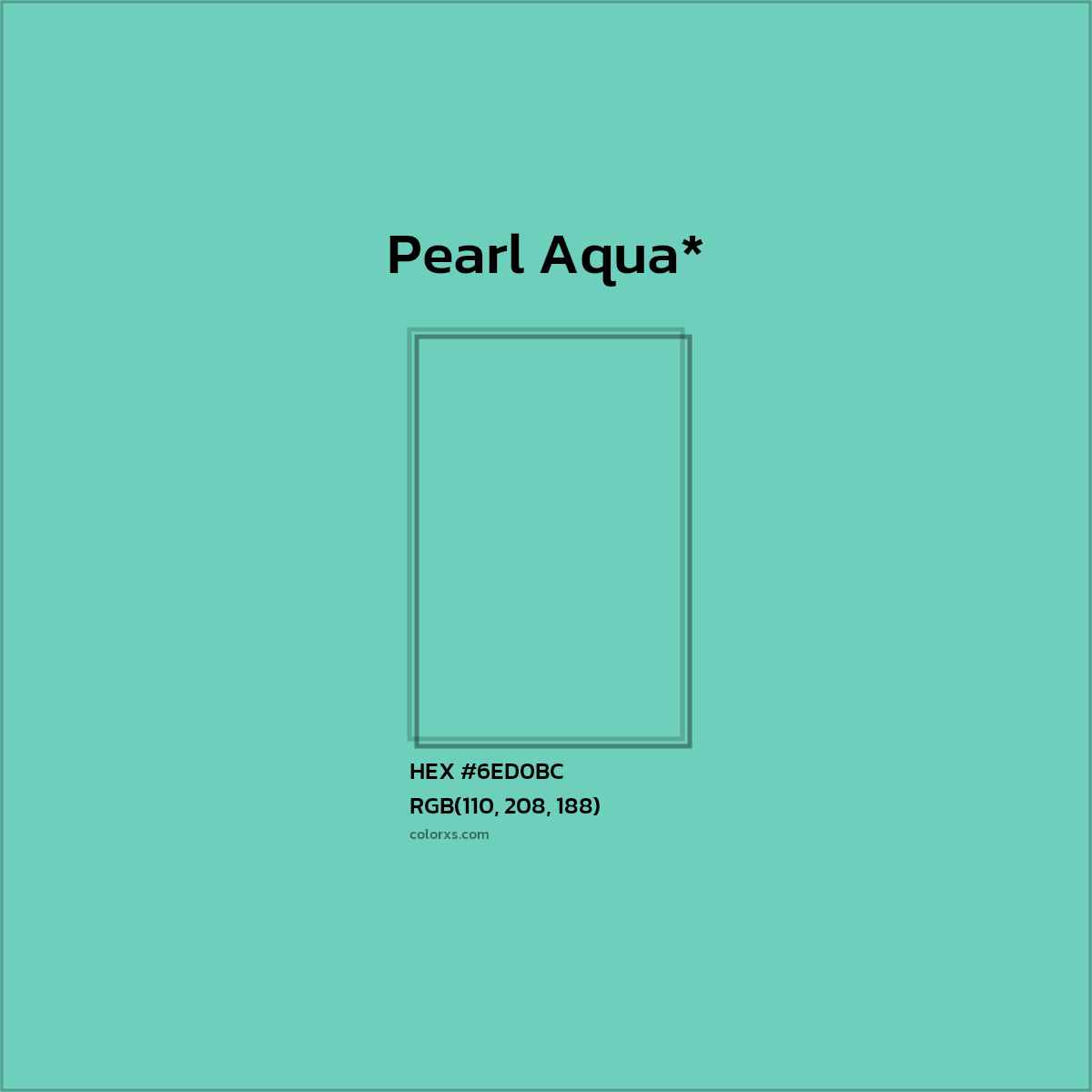 HEX #6ED0BC Color Name, Color Code, Palettes, Similar Paints, Images