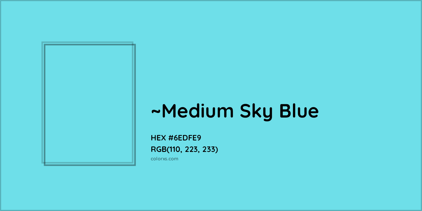 HEX #6EDFE9 Color Name, Color Code, Palettes, Similar Paints, Images
