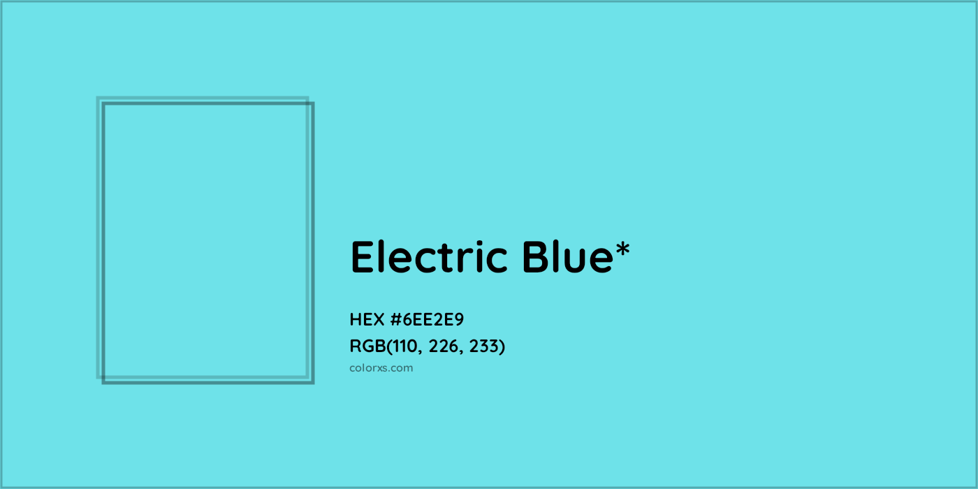 HEX #6EE2E9 Color Name, Color Code, Palettes, Similar Paints, Images