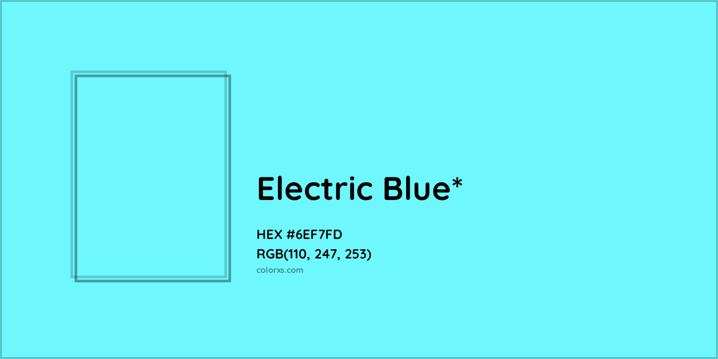 HEX #6EF7FD Color Name, Color Code, Palettes, Similar Paints, Images