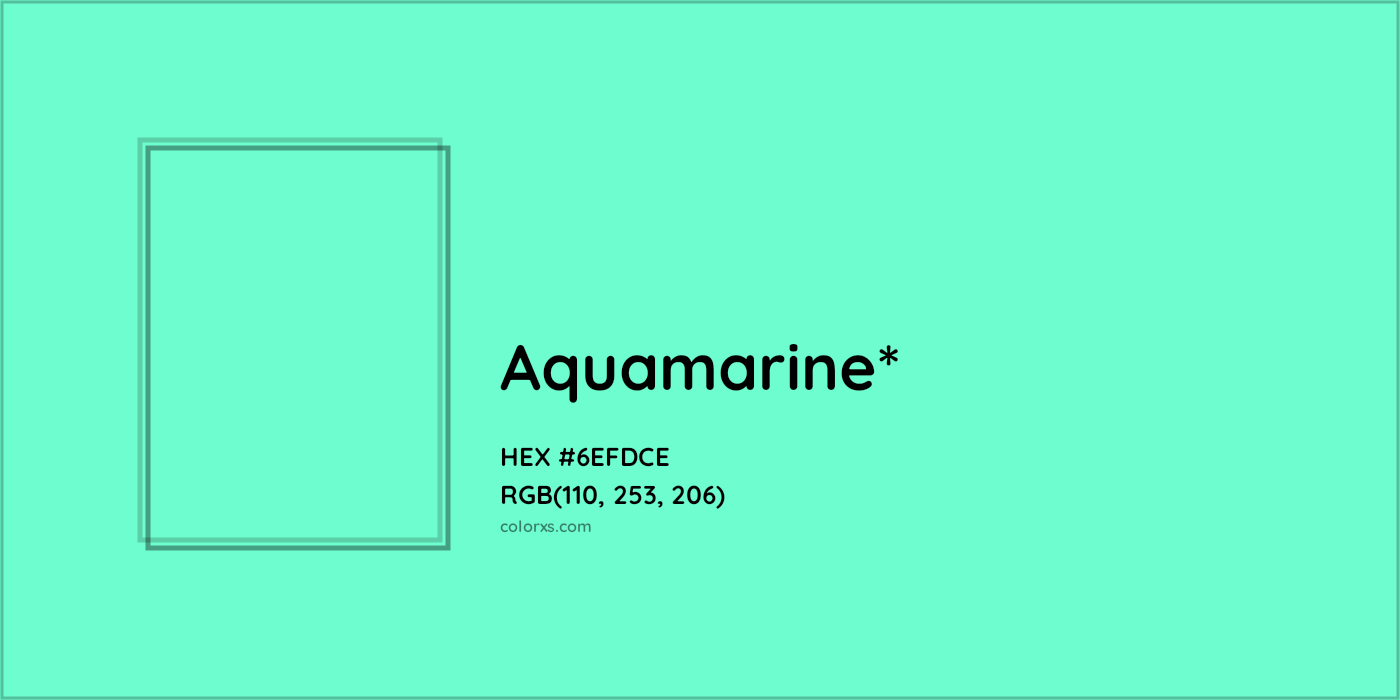 HEX #6EFDCE Color Name, Color Code, Palettes, Similar Paints, Images