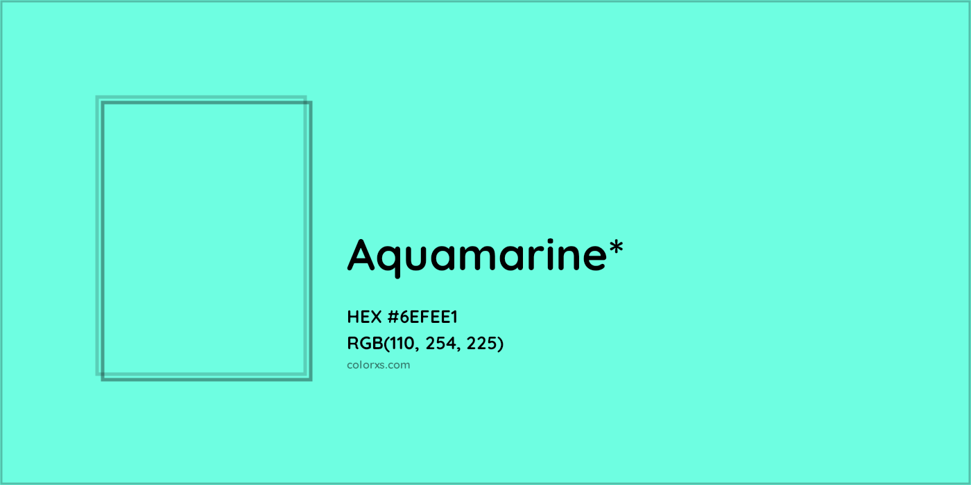 HEX #6EFEE1 Color Name, Color Code, Palettes, Similar Paints, Images