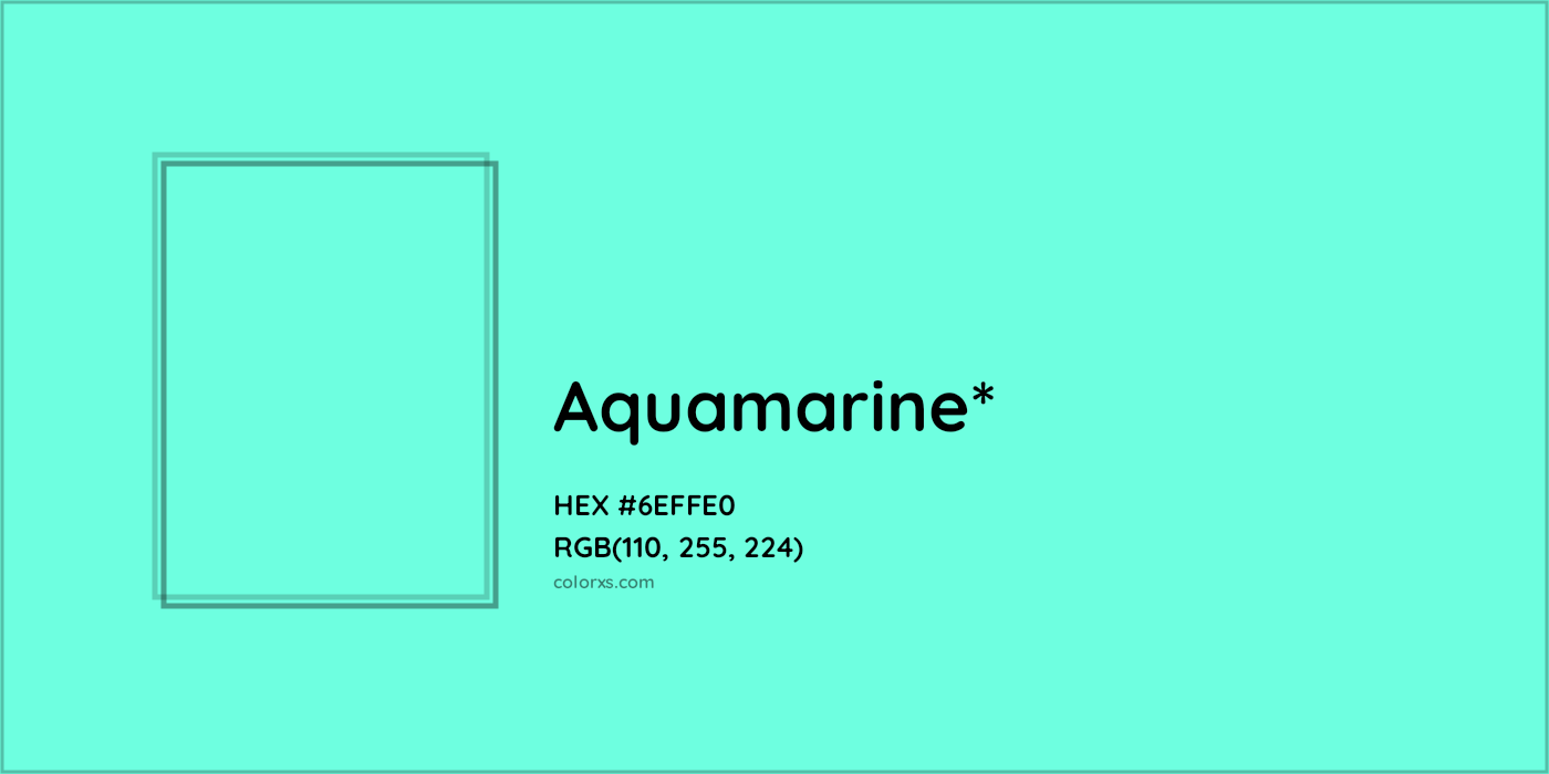 HEX #6EFFE0 Color Name, Color Code, Palettes, Similar Paints, Images