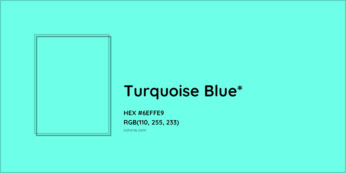 HEX #6EFFE9 Color Name, Color Code, Palettes, Similar Paints, Images