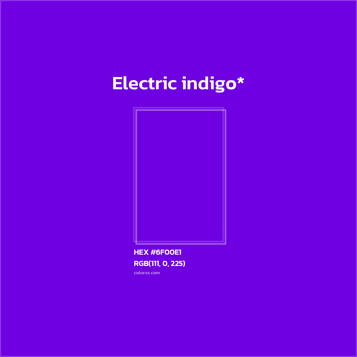 HEX #6F00E1 Color Name, Color Code, Palettes, Similar Paints, Images