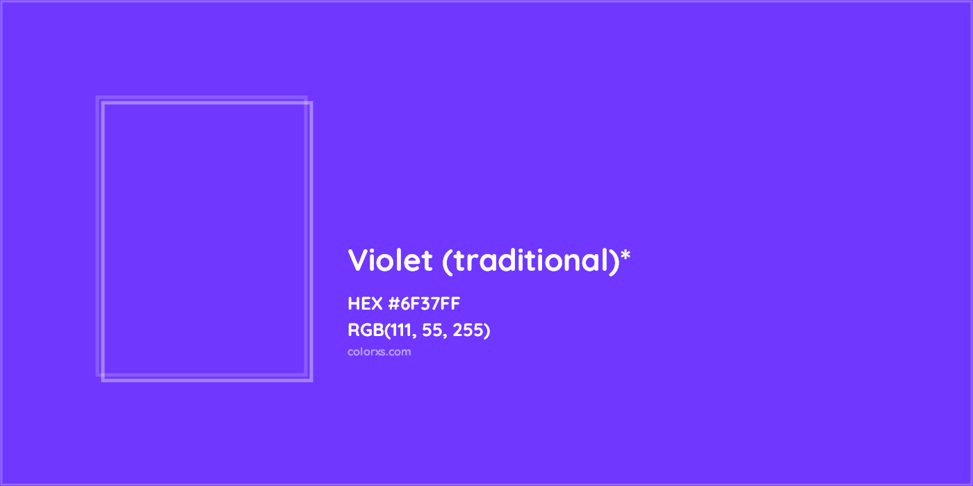 HEX #6F37FF Color Name, Color Code, Palettes, Similar Paints, Images