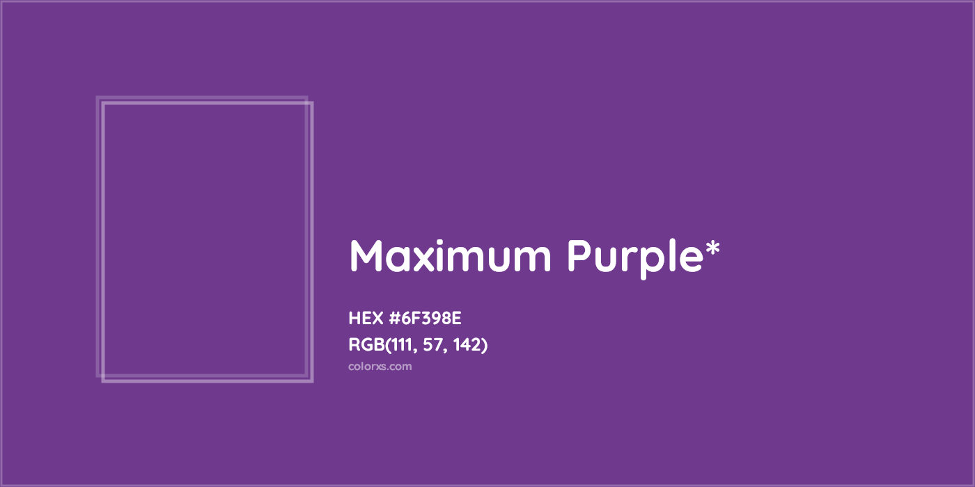 HEX #6F398E Color Name, Color Code, Palettes, Similar Paints, Images