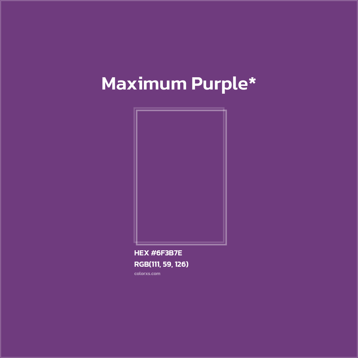 HEX #6F3B7E Color Name, Color Code, Palettes, Similar Paints, Images