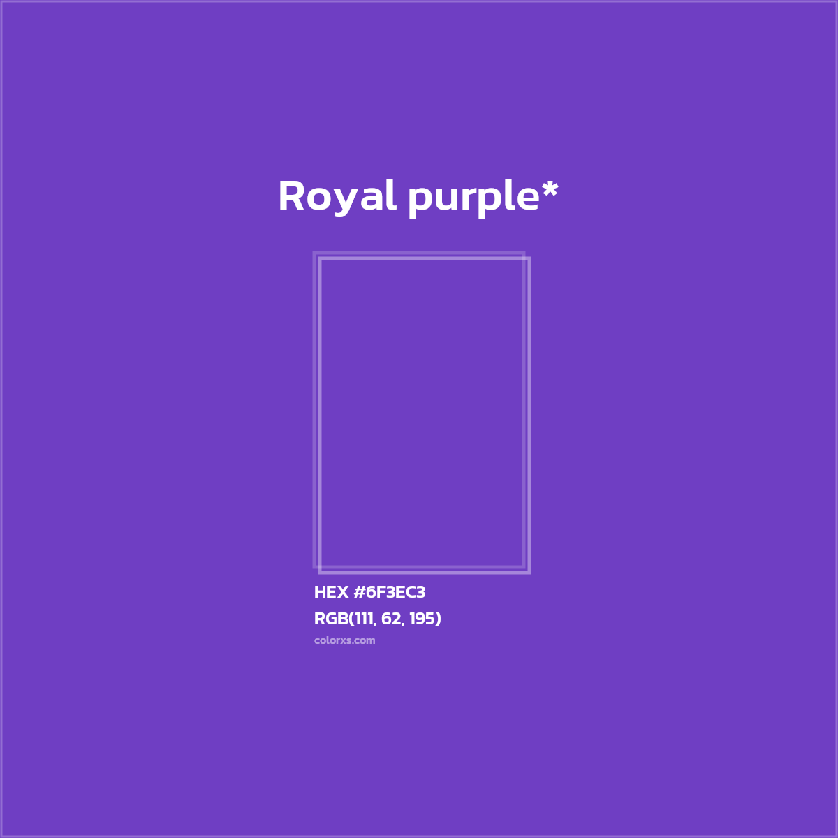 HEX #6F3EC3 Color Name, Color Code, Palettes, Similar Paints, Images