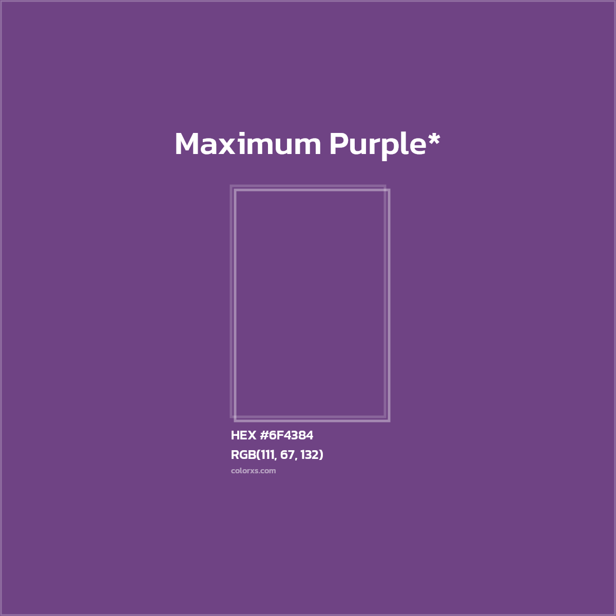HEX #6F4384 Color Name, Color Code, Palettes, Similar Paints, Images