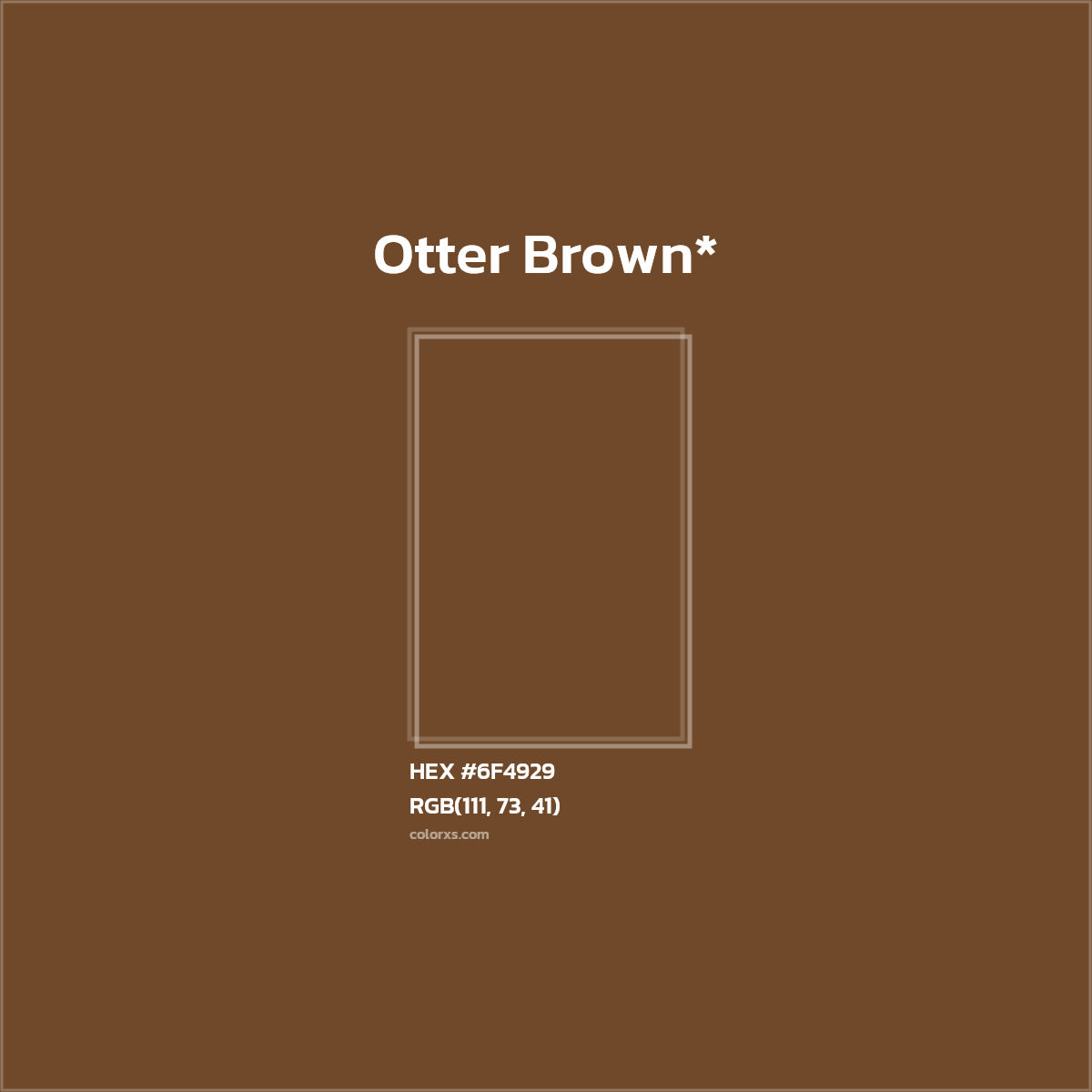 HEX #6F4929 Color Name, Color Code, Palettes, Similar Paints, Images