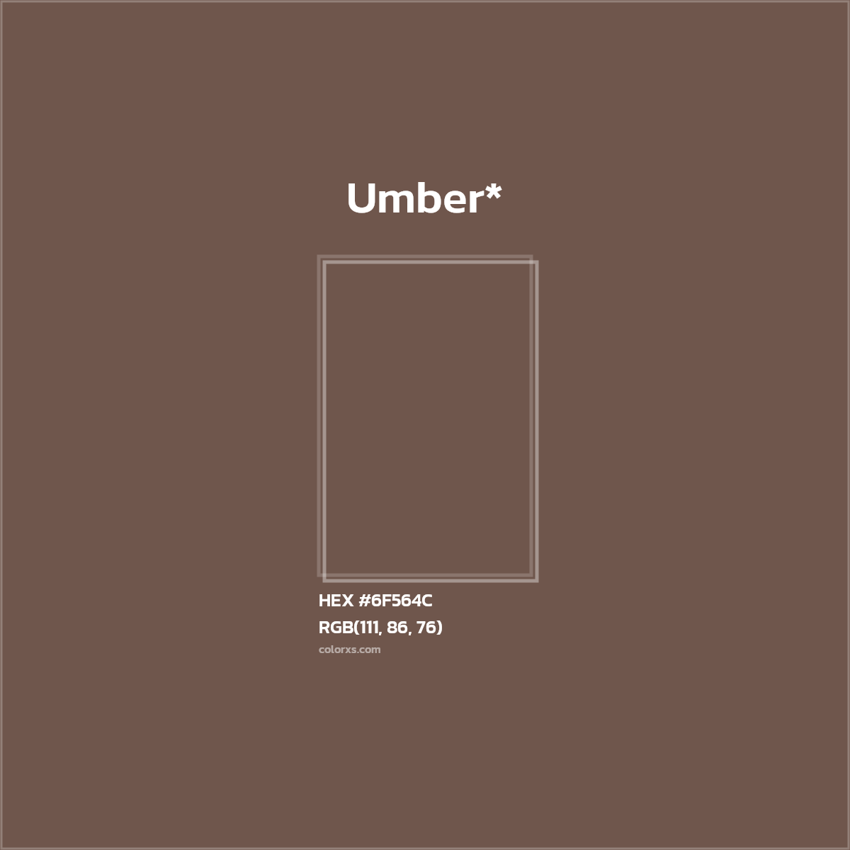 HEX #6F564C Color Name, Color Code, Palettes, Similar Paints, Images