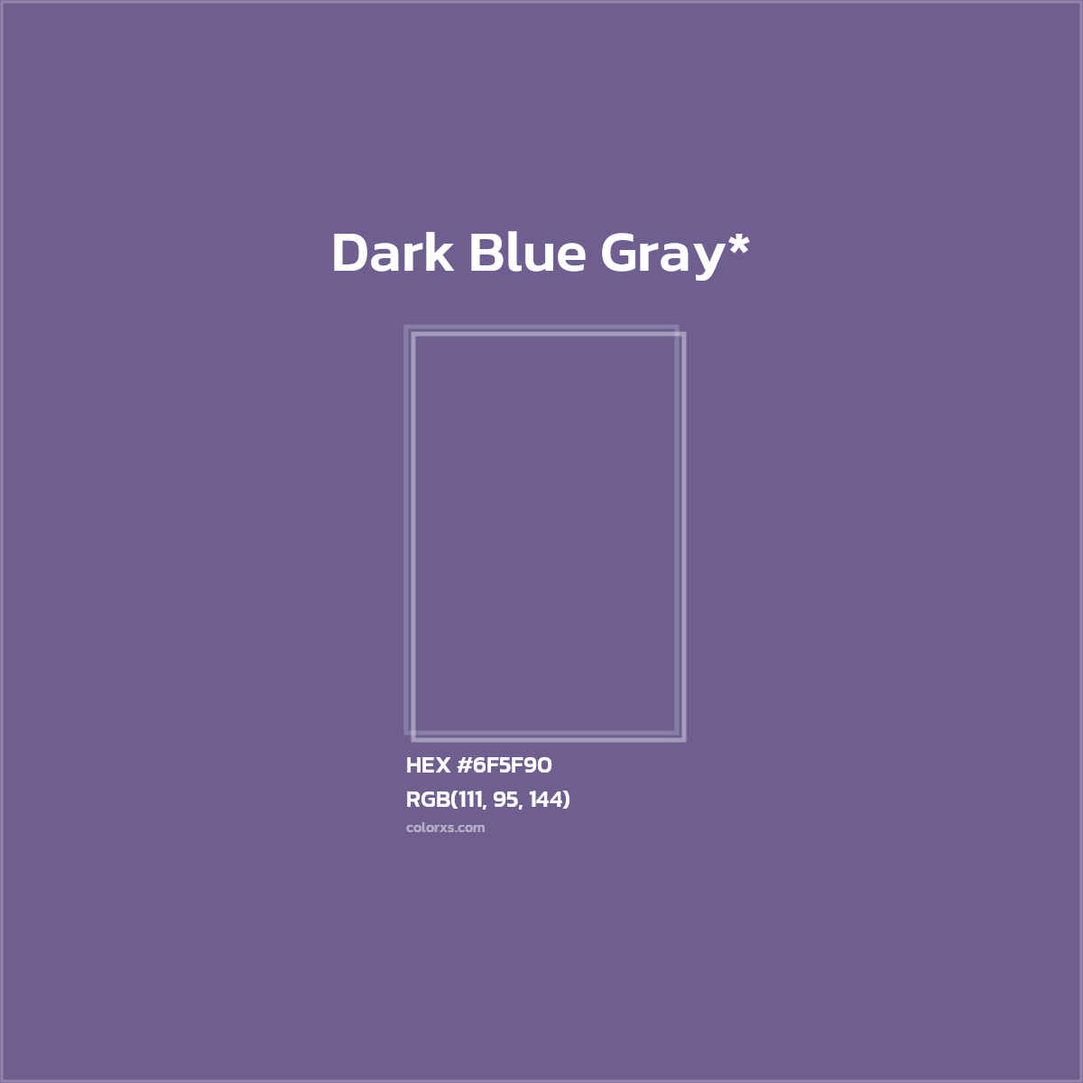 HEX #6F5F90 Color Name, Color Code, Palettes, Similar Paints, Images