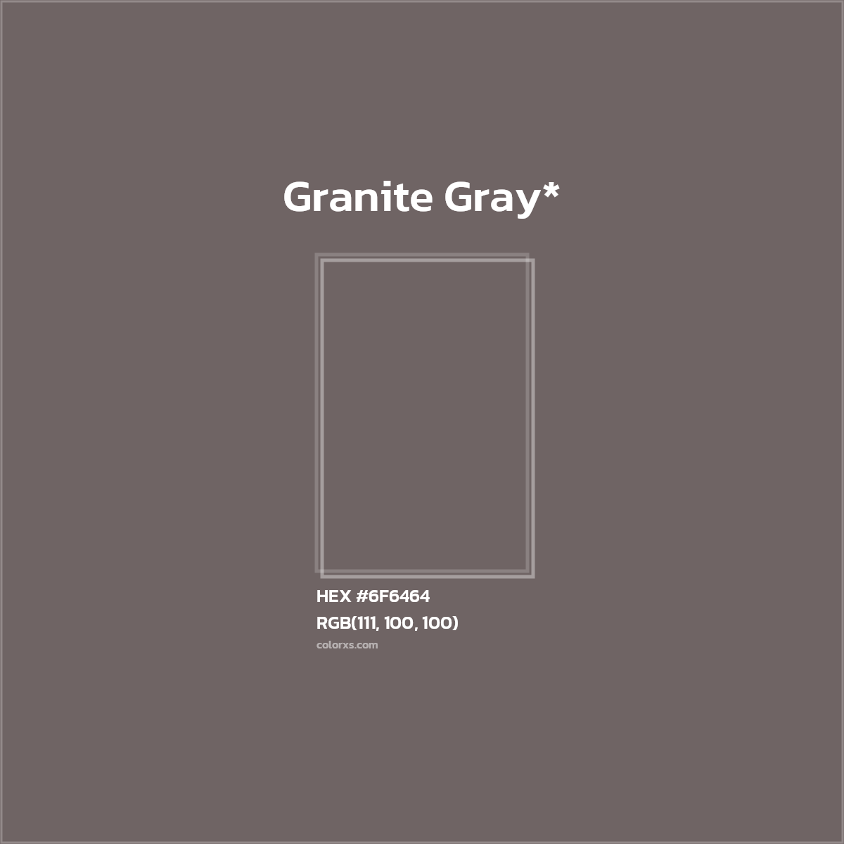 HEX #6F6464 Color Name, Color Code, Palettes, Similar Paints, Images