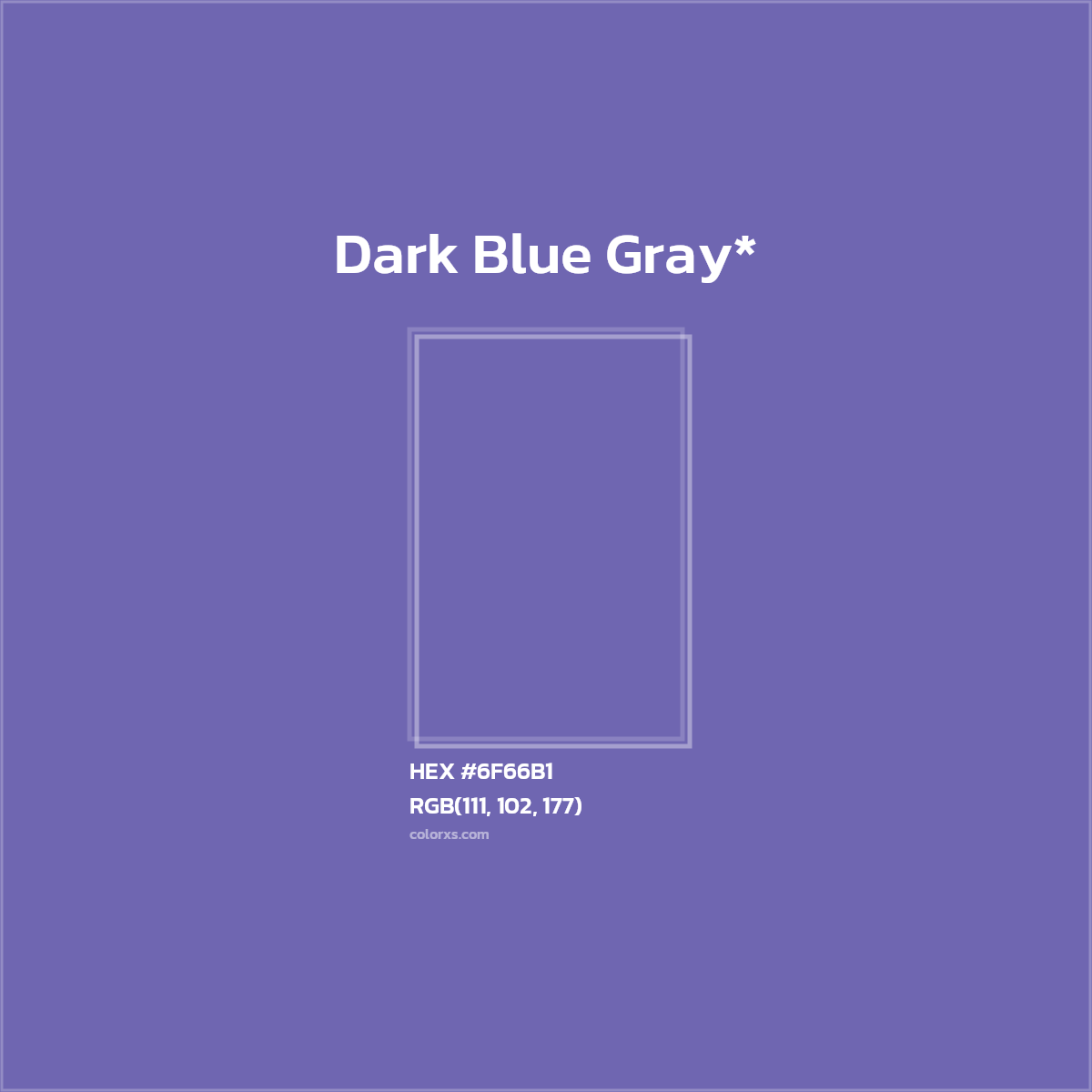 HEX #6F66B1 Color Name, Color Code, Palettes, Similar Paints, Images