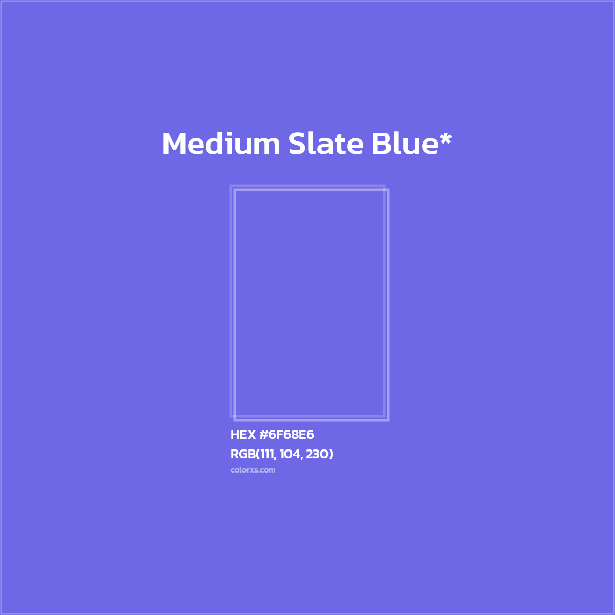 HEX #6F68E6 Color Name, Color Code, Palettes, Similar Paints, Images