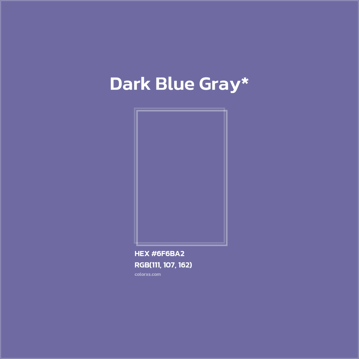 HEX #6F6BA2 Color Name, Color Code, Palettes, Similar Paints, Images
