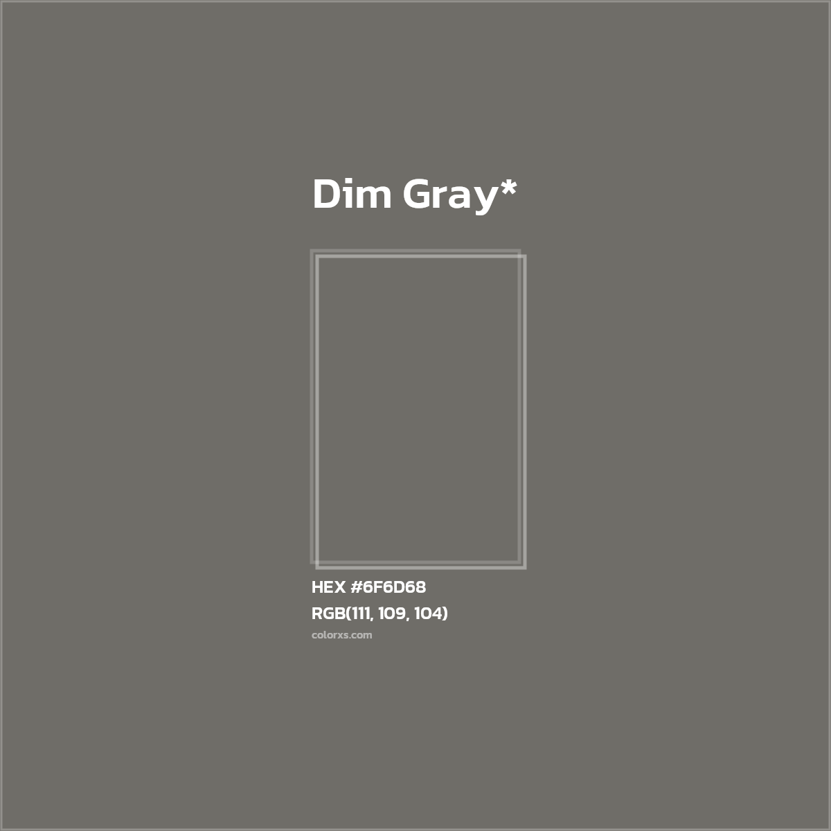 HEX #6F6D68 Color Name, Color Code, Palettes, Similar Paints, Images