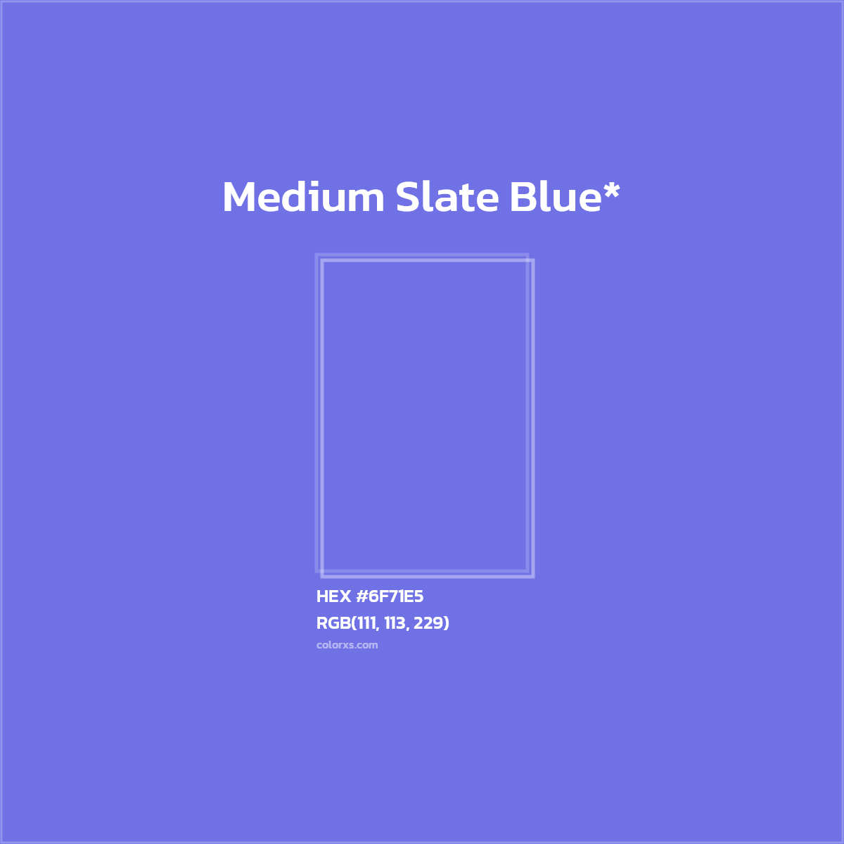 HEX #6F71E5 Color Name, Color Code, Palettes, Similar Paints, Images