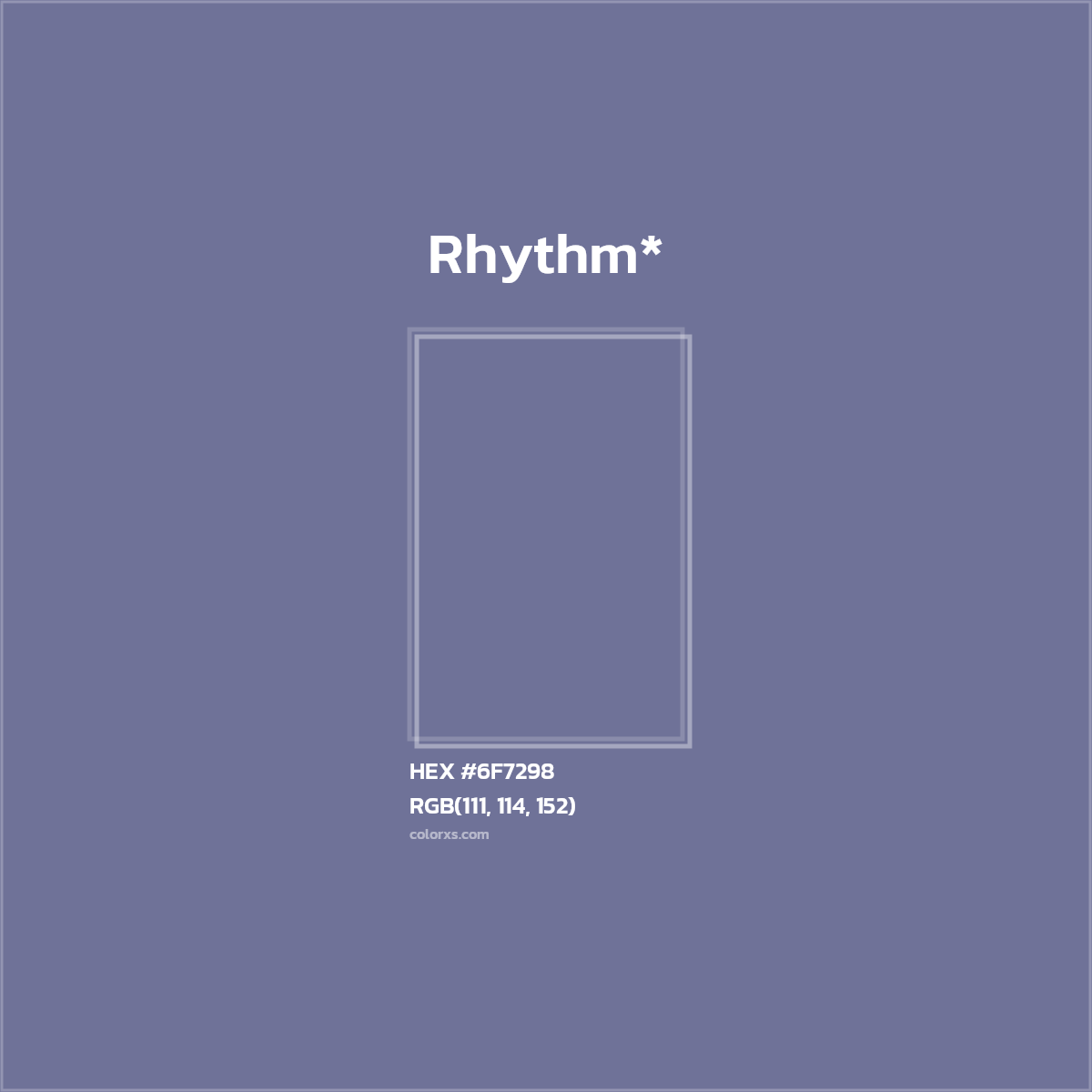 HEX #6F7298 Color Name, Color Code, Palettes, Similar Paints, Images