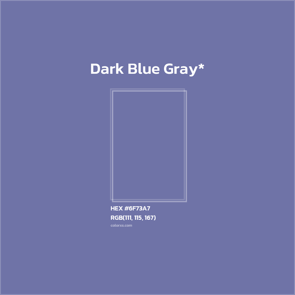 HEX #6F73A7 Color Name, Color Code, Palettes, Similar Paints, Images
