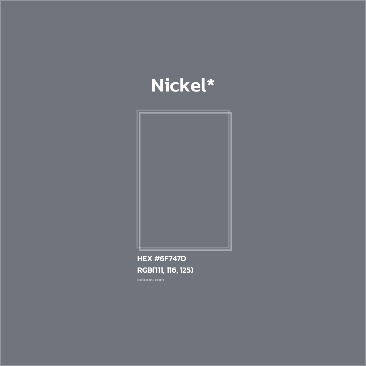 HEX #6F747D Color Name, Color Code, Palettes, Similar Paints, Images