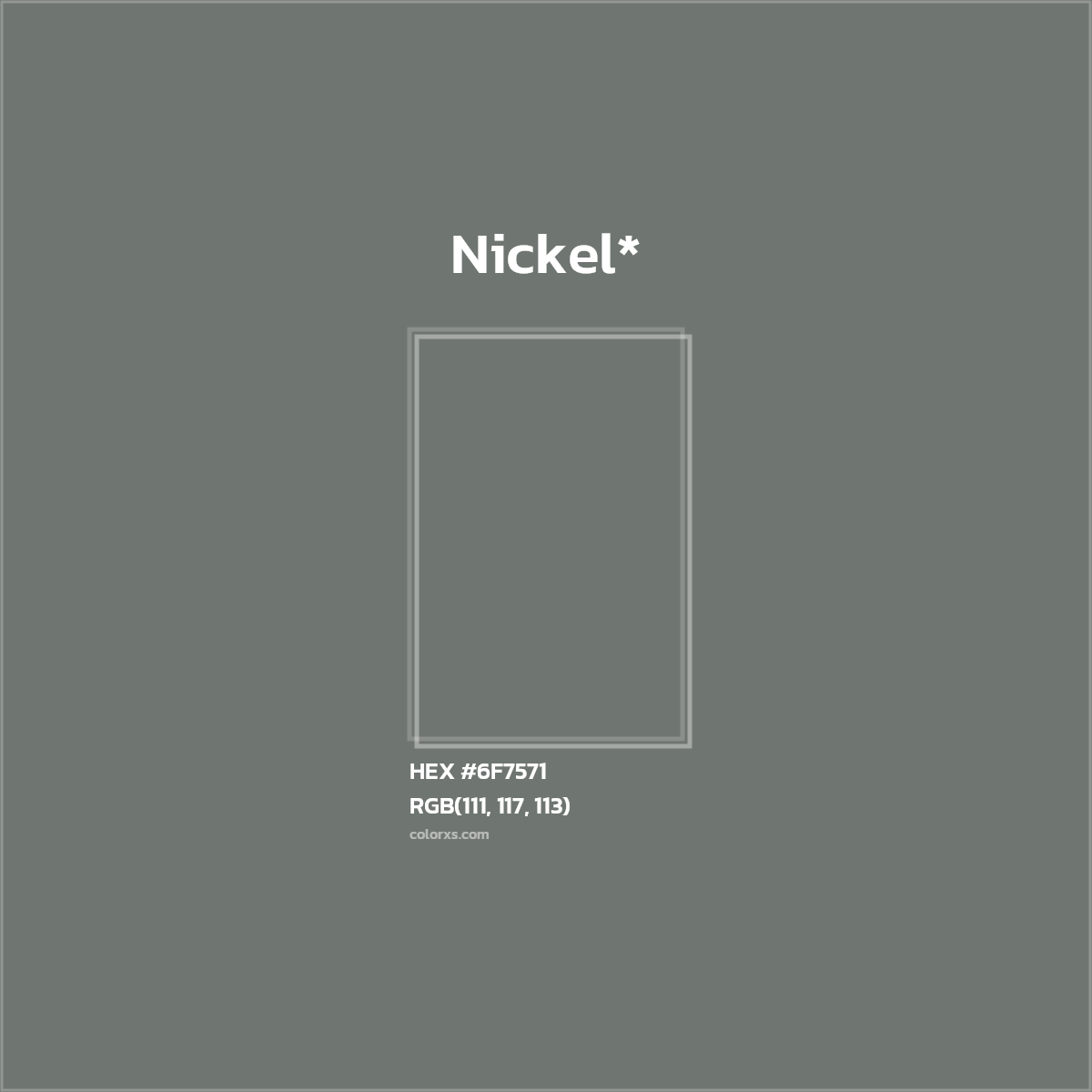 HEX #6F7571 Color Name, Color Code, Palettes, Similar Paints, Images