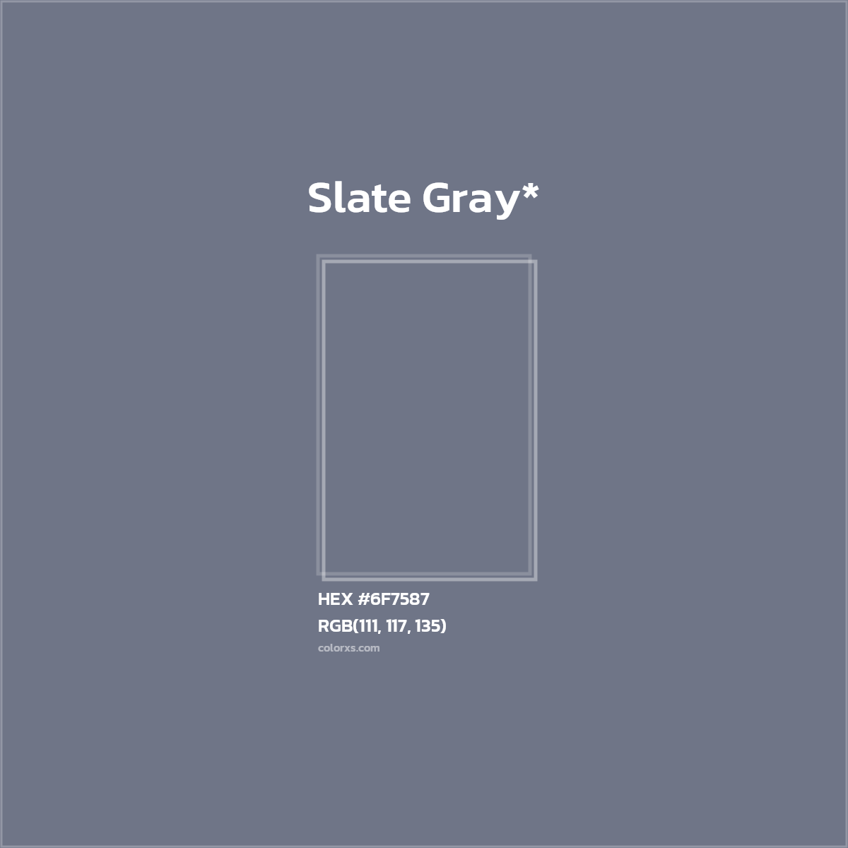 HEX #6F7587 Color Name, Color Code, Palettes, Similar Paints, Images